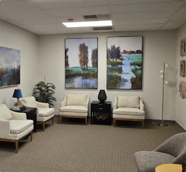 A calm, welcoming therapy office
