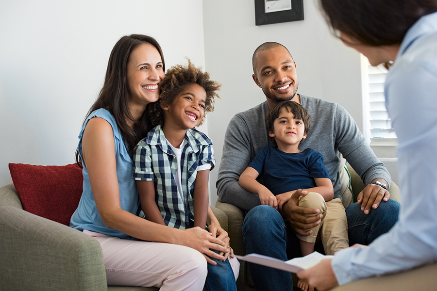 Family therapy session
